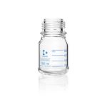   Laboratory glass bottle 100ml, GL45, clear DURAN®, pressure plus, pressure resistant, plastic coated, w/o screw-cap and pouring ring