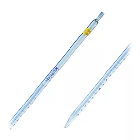   LLG-1 ml-es mérőpipetta, AS osztályú szódaüveg, kék, 360 mm, 10 db-os kiszerelés
