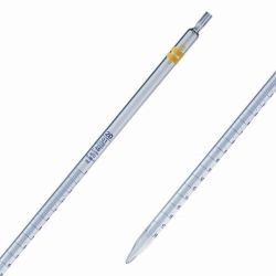 LLG-Measuring pipettes 50 ml, soda-lime glass class AS, blue grad., 720 mm pack of 10