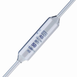 LLG-Volumetric pipettes 1 ml, soda-lime glass class AS, blue grad., 310 mm, conformity batch certified pack of 10