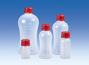 VITgrip Laboratory bottles Starter set laboratory bottle, PP, GL 45, 250ml, 500ml, 1000ml 3 pieces of originality closures, PP, GL 45