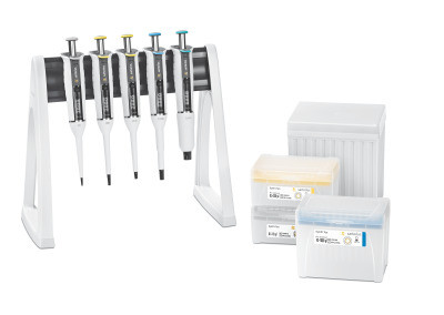 Tacta® Pipette 4-pack 20 incl. Linear Stand and Tacta® Pipetten: 0,5-102-2020-200 a. 100-1000l µl