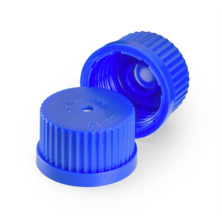 Membrane screw caps GL 45, PP blue, for DURAN laboratory glass bottles ePTFE Poren size 0,2 µm