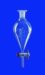   Separating funnel 50 ml, NS 19/26 Borosilicate glass 3.3, with PTFE plug, conical, brown glass