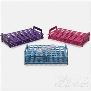 Microtube rack, PP for 1,5/2,0 ml tubes, monoblock, blue