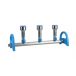   Vacuum Distributor MultiVac 300-MS 3 branches, plugs, stainless steel, Connection 8mm, 480x130x160mm