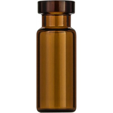 Crimp Neck Vials N 11, 1.5 ml amber, flat bottom, wide opening, pack of 100