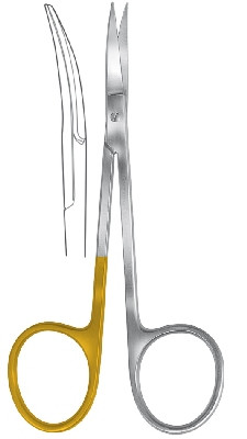 OP-Special-Scissor 116 mm with big handle loops, curved