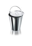   Bucket 15000 ml,   330 mm height 310 mm, conical, graduated, stainless steel