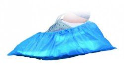 LLG-Disposable Shoe covers PP, nonwoven with CPE sole, blue, pack of 50