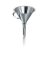   Funnel OD 120mm, stainless steel, air duct, handle, ID 110mm, height 140mm