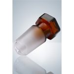 Hollow glass stopper NS 10/19 amber pack of 10