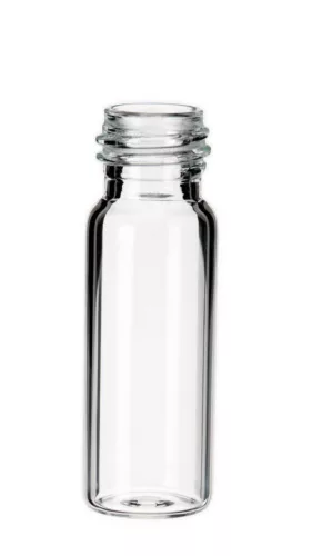 LLG menetes üvegek 1,5 ml-es menettel 10-425, 32x11,6 mm, átlátszó üveg, 100 db-os csomag