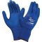  Gloves HyFlex® size 6, blue FORTIX nitrile foam coating, cord waistband, length 200-248mm, pack of 12 pairs