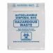   LLG-Autoclavable bags 630x890mm PP, red, 50µm, with Biohazard printing and sterilization Indicator, pack of 200
