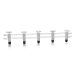 Vacuum/Gas Manifold with metering valves, 5 places