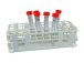   LLG-Test tube rack, white, PP for 60 tubes, diam diam. 16mm, 12x5, 106x251x71mm