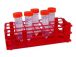   LLG-Test tube rack, red, PP for 60 tubes, diam diam. 16mm, 12x5, 106x251x71mm