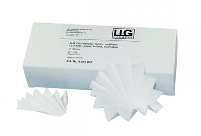 LLG-Folded filters 110mm, qualitative medium, pack of 100