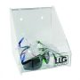   LLG-szem üveg adagoló 216x216x200 mm, flap, acrylic üveg, ezzel fali szerelék material