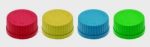 Screw caps, GL45, yellow pack of 10