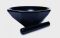 Mortar dia. 110mm, Agate, black with pestle