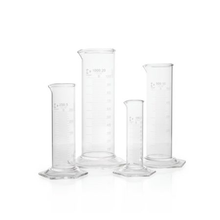 Super Duty measuring cylinders 1000 ml low form, with graduation, class B pack of 2