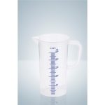   Measuring cup 500 ml, PP blue graduated, highly transparent, pack of 12