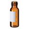   LLG-Threaded bottle 1.5 ml, amber with flat bottom, thread ND 8 32x11.6mm, pack of 100