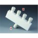 Distributor 1x diam. 6 mm, 4x diam. 6 mm PTFE