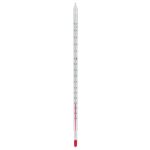   Precision thermometer -10/0...+100:0,5°C 270 mm, special filling red calibrated, with calibration certificate