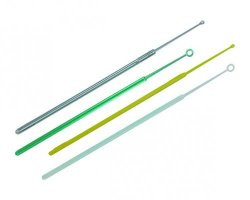 LLG-eldobható Inoculation loops 10 µl, HIPS 173mm long, fehér, steril, 50 packs of 20 darab.