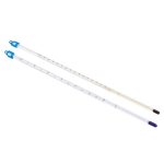   Precision thermometer -10/0...+250:1°C enclosed scale, calibrated, blue special filling, 350 mm, DKD-calibrated with 3 proof points