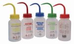   LLG-Wash bottles, 500 ml, wide-neck with GHS Printing, Ethanol, LDPE pack of 10