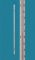   Laboratory thermometer 0 ... + 250: 1°C rod shape, length 350 mm, blue special filling, white, calibrated