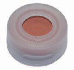 LLG LLG-Snap ring caps N 11, PE transparent,center hole,red rubber.TEF colourless, hardness. 60° shore A,
