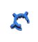 LLG-Joint clips, POM, blue for NS 19, pack of 10