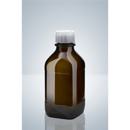 Amber glass bottle,cap. 500 ml