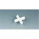 Cross magnetic stirring rod 38x38mm Height 15 mm, PTFE