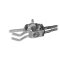   Stand clamp, flexible shaft nickel-plated, shaft diam. 8mm, clamping range 0-30mm