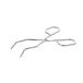 Crucible pincer 200 mm 18/8-steel, double curled