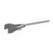 Burette and piston clamp with chrome-plated shaft 220 mm
