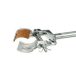   Support clamp 180x12 mm, round jaws with cork range 80 mm, annealed cast iron electroplated