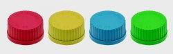 Screw cap, GL45, PP yellow