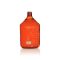   DURAN PURE bottle 5000 ml, brown with scale, GL 45, with dust protection cap, w/o screw-cap and pouring ring