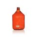   DURAN PURE bottle 5000 ml, brown with scale, GL 45, with dust protection cap, w/o screw-cap and pouring ring