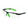   LLG-Protection glasses .Comfort. black.green frame, clear lenses