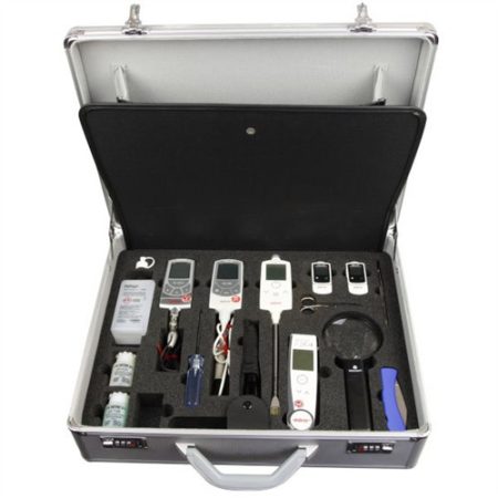 Food monitoring case EB 4401 with measuring instruments and accessories for food inspection