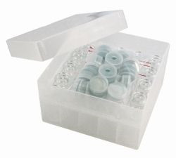 LLG-Headspace Wash Kit, PP box, 10ml glass vial w. crimp neck and PE snap cap w. Sil/PTFE septum Y-slitted, pack of 25