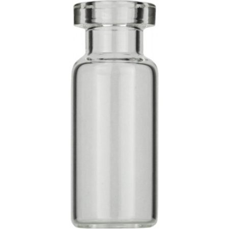 Roll rim bottles N 13, 2.0 ml 13.75x35.0 mm, flat base, clear pack of 100